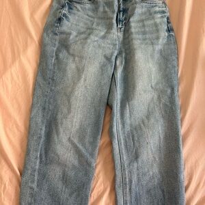 American Eagle Outfitters Light Blue Straight Leg Jeans